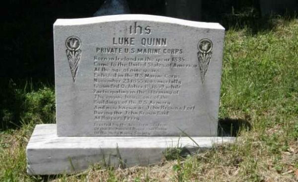 LUKE QUINN MEMORIAL CEMETERY STONE