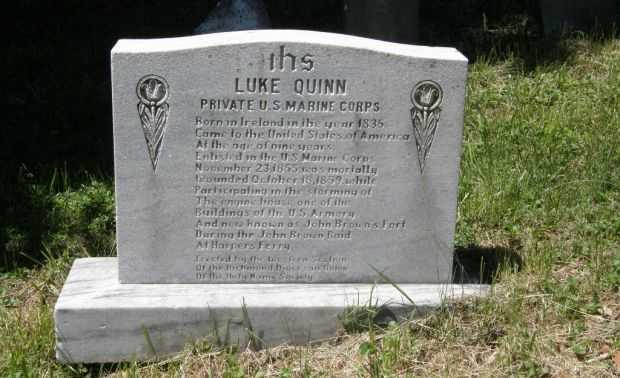 LUKE QUINN MEMORIAL CEMETERY STONE