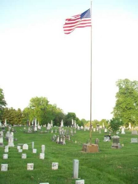 EDGE HILL CEMETERY VETERANS MEMORIAL FLAGPOLE