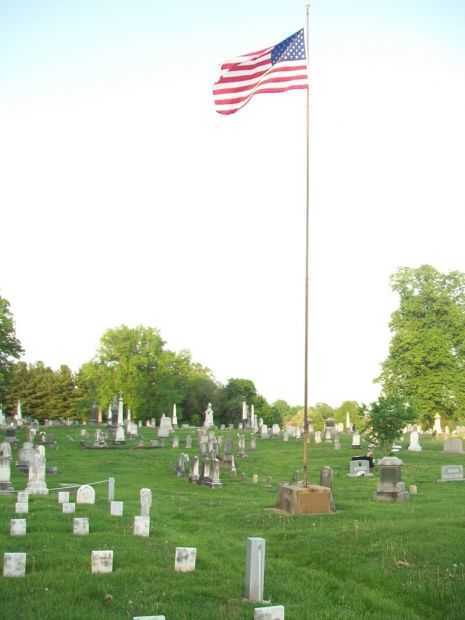 EDGE HILL CEMETERY VETERANS MEMORIAL FLAGPOLE