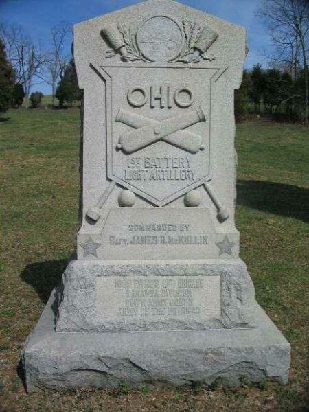 1ST BATTERY OHIO LIGHT ARTILLERY WAR MEMORIAL