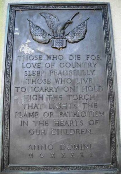 SUFFOLK AND NANSEMOND COUNTY WORLD WAR MEMORIAL PLAQUE C