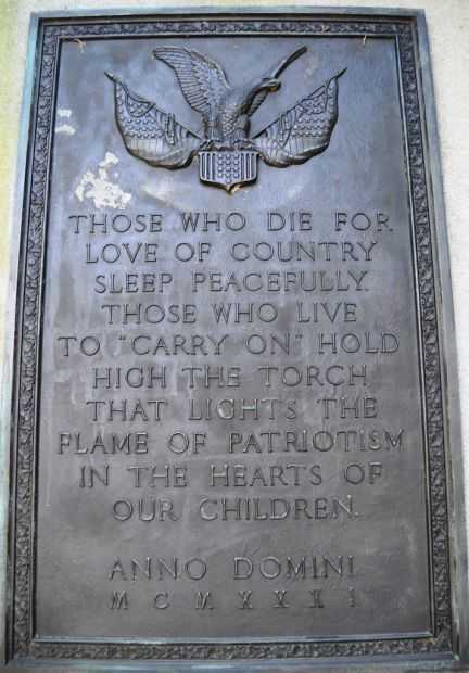 SUFFOLK AND NANSEMOND COUNTY WORLD WAR MEMORIAL PLAQUE C