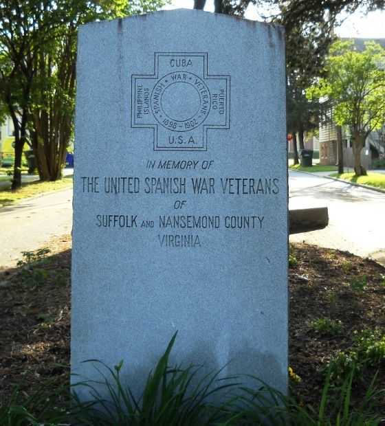 SUFFOLK AND NANSEMOND COUNTY SPANISH WAR VETERANS MEMORIAL