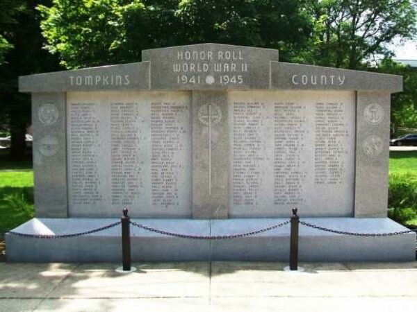 TOMPKINS COUNTY WORLD WAR II HONOR ROLL MEMORIAL