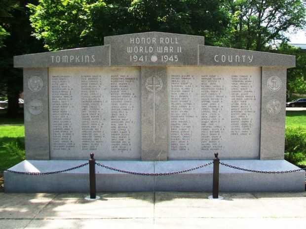 TOMPKINS COUNTY WORLD WAR II HONOR ROLL MEMORIAL