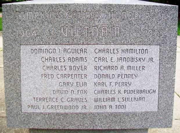 TOMPKINS COUNTY VIETNAM HONOR ROLL MEMORIAL