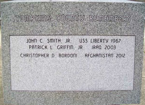 TOMPKINS COUNTY REMEMBERS WAR VETERANS MEMORIAL