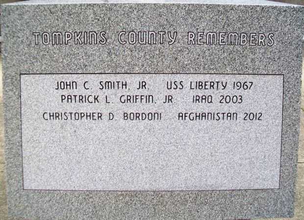 TOMPKINS COUNTY REMEMBERS WAR VETERANS MEMORIAL