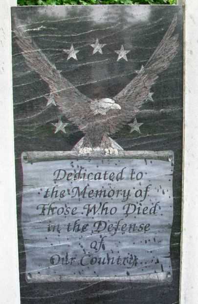 WATERLOO WAR VETERANS MEMORIAL DEDICATION STONE