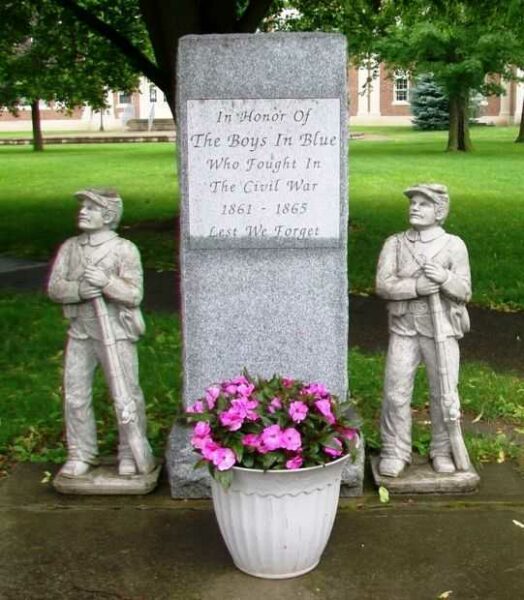 IN HONOR OF THE BOYS IN BLUE CIVIL WAR MEMORIAL