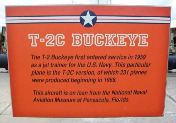 T-2C BUCKEYE MEMORIAL AIRCRAFT PLAQUE