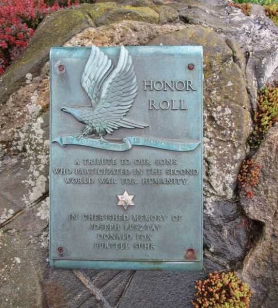 WEST FALLS HONOR ROLL WAR MEMORIAL