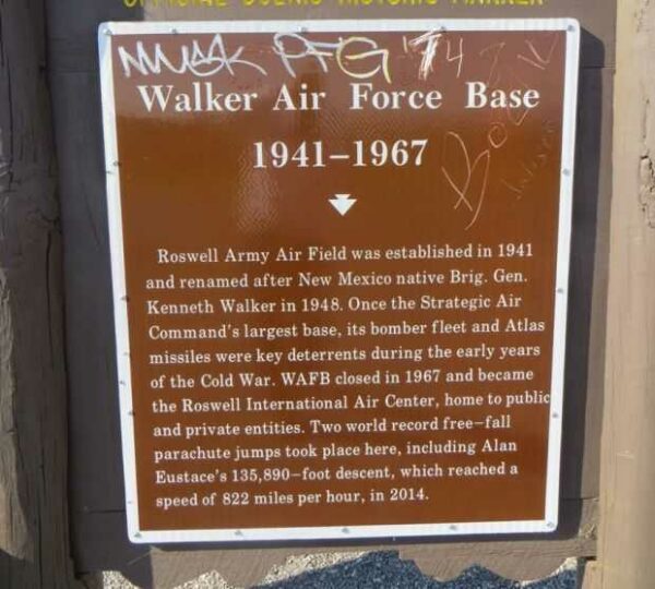WALKER AIR FORCE BASE MEMORIAL MARKER