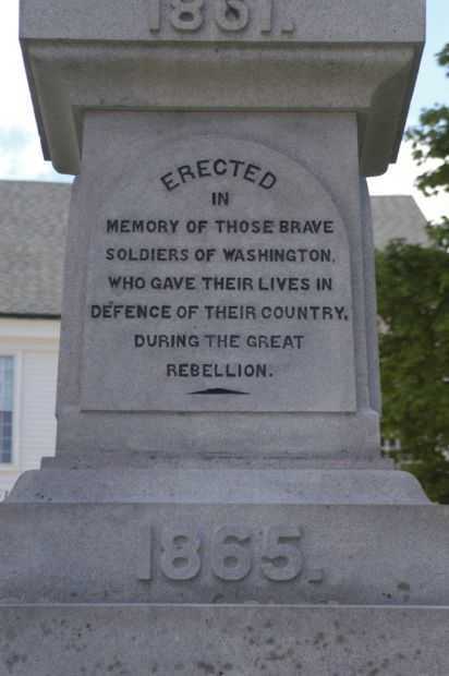 WASHINGTON NH CIVIL WAR MEMORIAL DEDICATION STONE