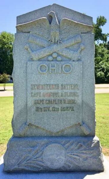 OHIO SEVENTEENTH BATTERY WAR MEMORIAL