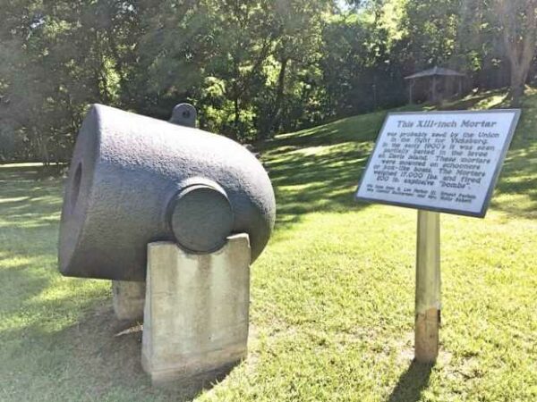 THIS XIII-INCH MORTAR MEMORIAL