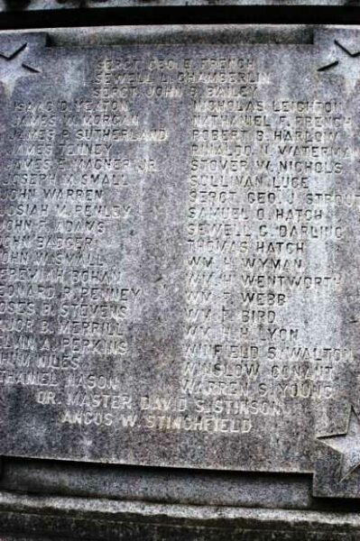 AUBURN CIVIL WAR MEMORIAL STONE B