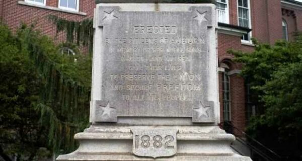 AUBURN CIVIL WAR MEMORIAL STONE A