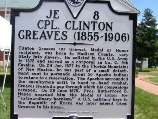 CPL. CLINTON GREAVES (1855-1906) MEDAL OF HONOR MEMORIAL MARKER