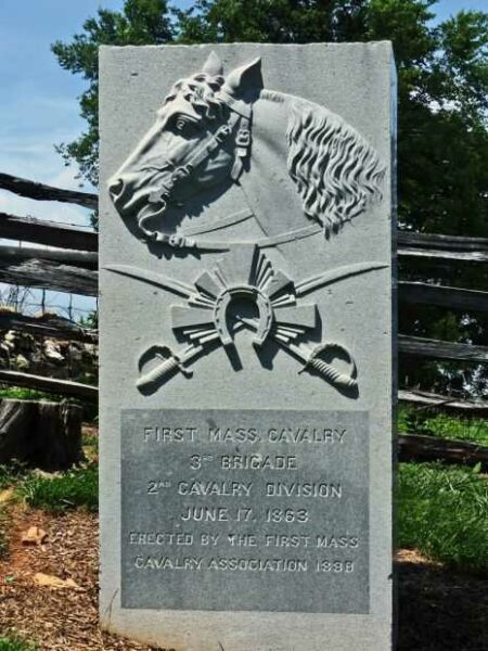 FIRST MASS CAVALRY CIVIL WAR MEMORIAL FRONT