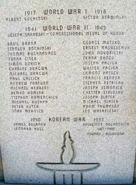 FELL TOWNSHIP WAR MEMORIAL HONOR ROLL STONE