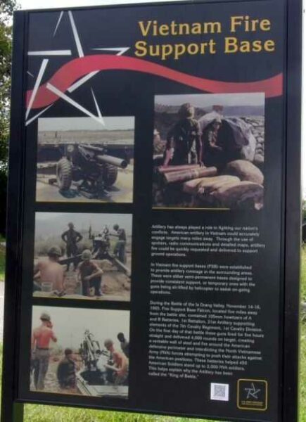 VIETNAM FIRE SUPPORT BASE WAR MEMORIAL PANEL