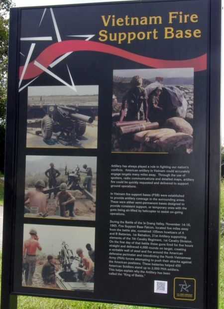 VIETNAM FIRE SUPPORT BASE WAR MEMORIAL PANEL