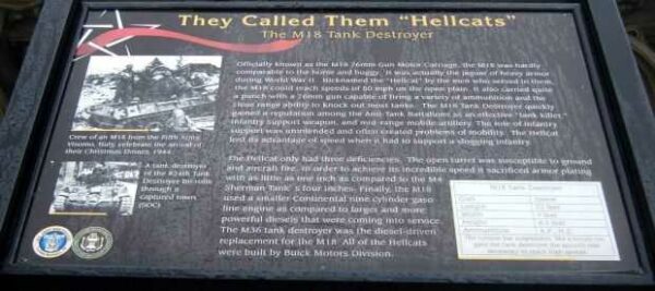 THEY CALLED THEM “HELLCATS” WAR MEMORIAL PLAQUE