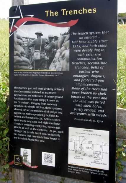 THE TRENCHES WAR MEMORIAL PANEL