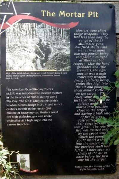 THE MORTAR PIT WAR MEMORIAL PANEL