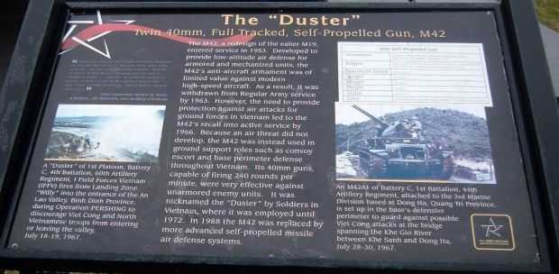 THE “DUSTER” WAR MEMORIAL PLAQUE