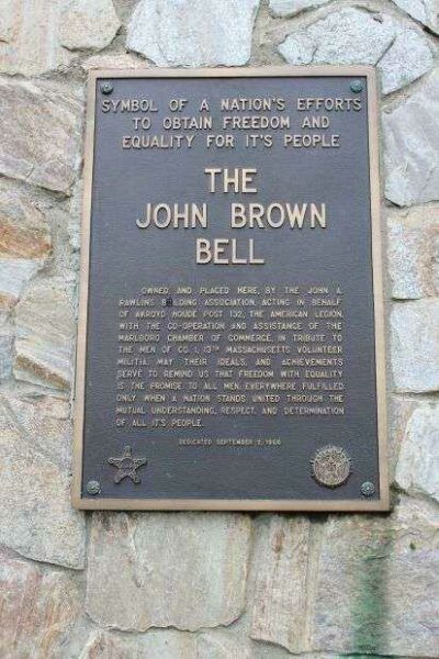 THE JOHN BROWN BELL MEMORIAL PLAQUE