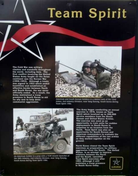 TEAM SPIRIT WAR MEMORIAL PANEL