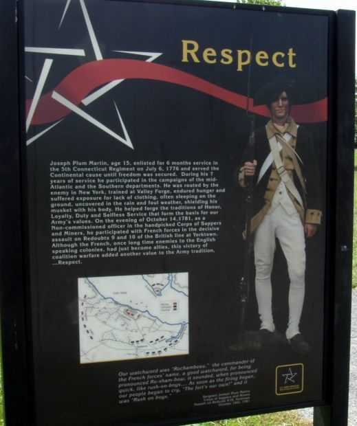 RESPECT WAR MEMORIAL PLAQUE