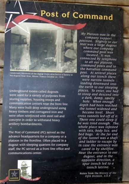 POST OF COMMAND WAR MEMORIAL PANEL