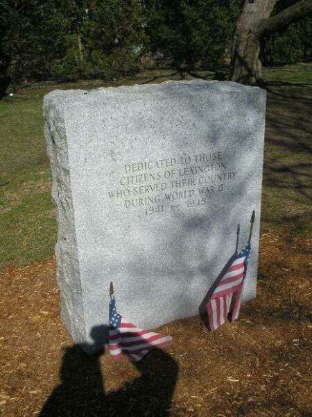 LEXINGTON WORLD WAR II MEMORIAL