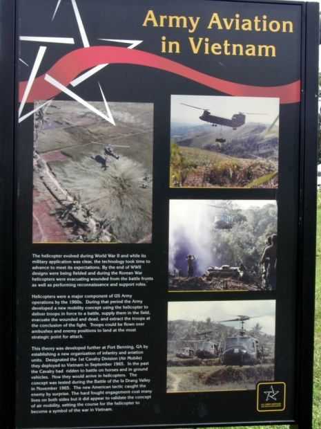 ARMY AVIATION IN VIETNAM WAR MEMORIAL PANEL