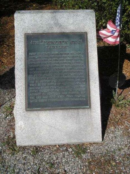 4TH LEXINGTON SHIP (CV-2) MEMORIAL