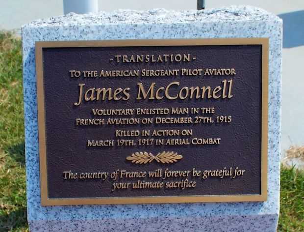 JAMES MCCONNELL WAR MEMORIAL PLAQUE