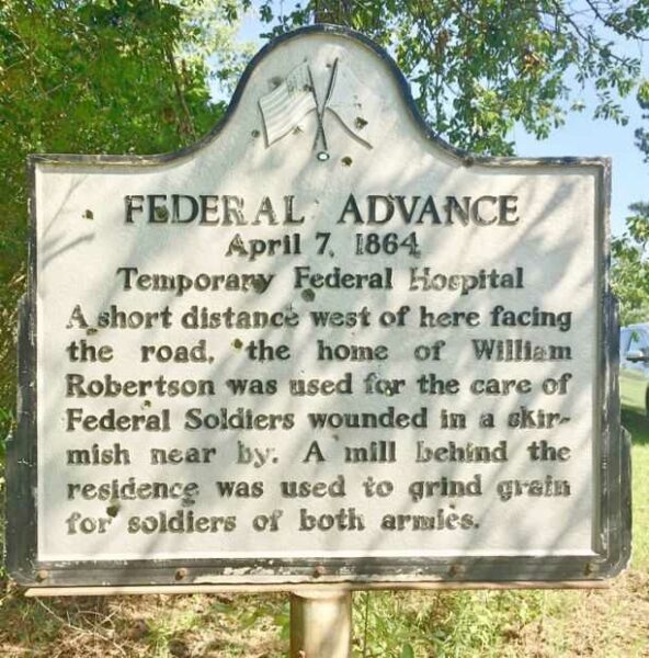 FEDERAL ADVANCE WAR MEMORIAL MARKER
