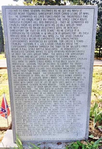 WAR FOR SOUTHERN INDEPENDENCE MEMORIAL BACK