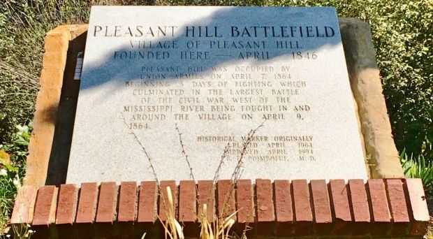 PLEASANT HILL BATTLEFIELD WAR MEMORIAL TABLET