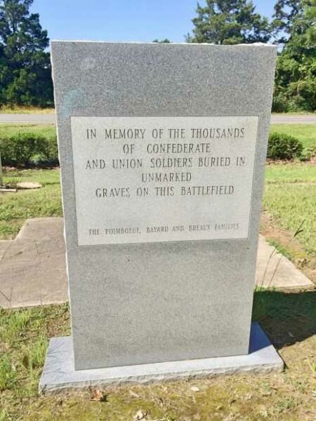 PLEASANT HILL CONFEDERATE AND UNION SOLDIERS MEMORIAL FRONT