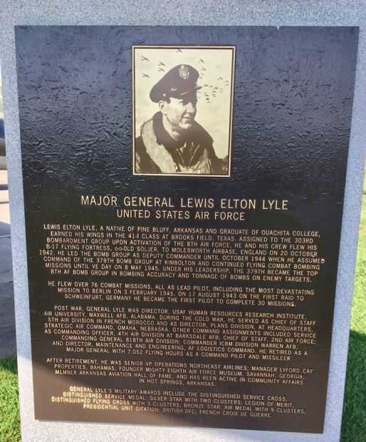 MAJOR GENERAL LEWIS ELTON LYLE WAR MEMORIAL