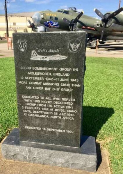 “HELLS ANGELS” 303RD BOMBARDMENT GROUP (H) MEMORIAL