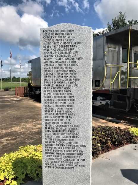 SIMMESPORT VETERANS MEMORIAL HONOR ROLL STONE A