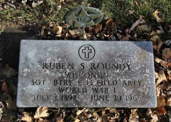 RUBEN S ROUNDY MEMORIAL CEMETERY STONE