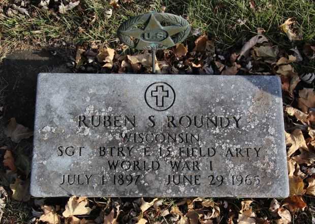 RUBEN S ROUNDY MEMORIAL CEMETERY STONE