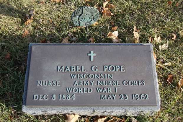 MABEL G POPE MEMORIAL CEMETERY STONE